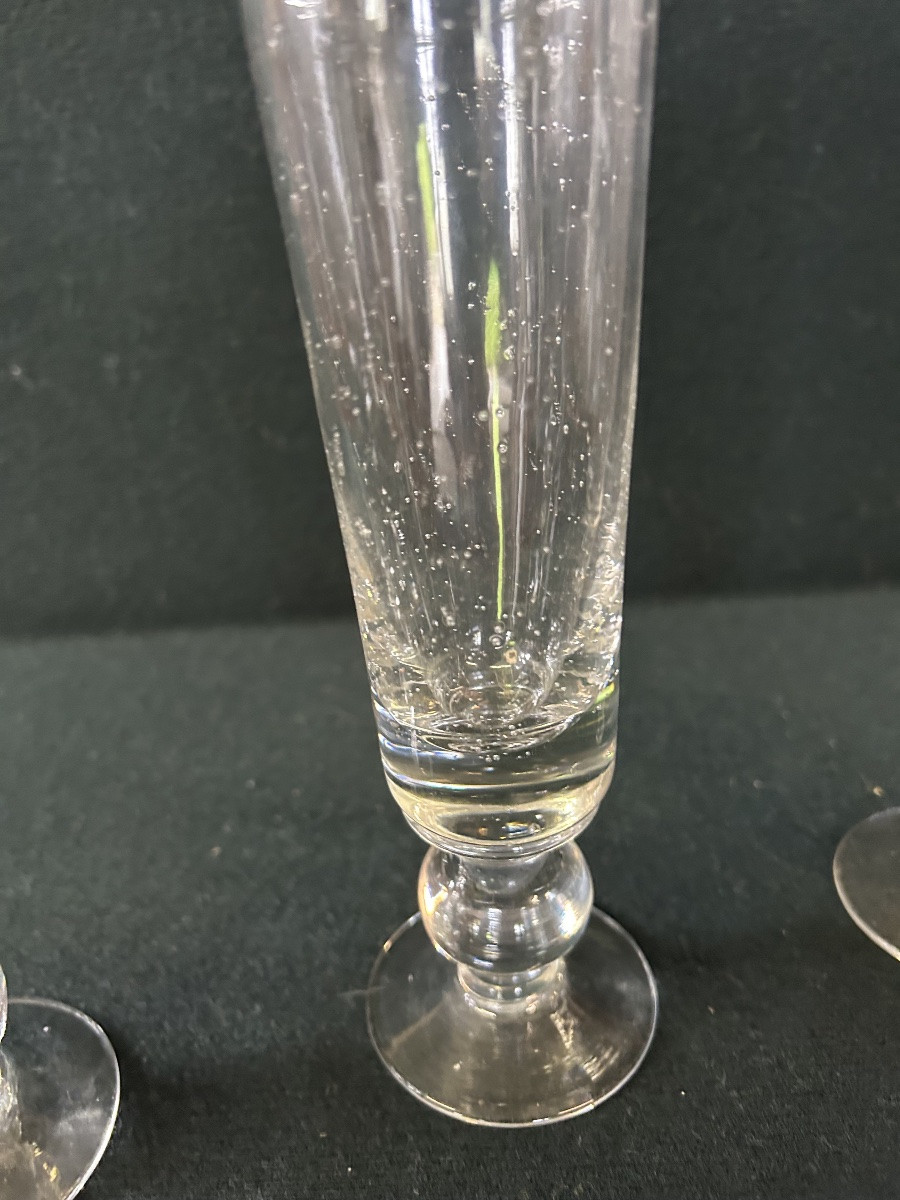 4 Verres anciens Biot -photo-3