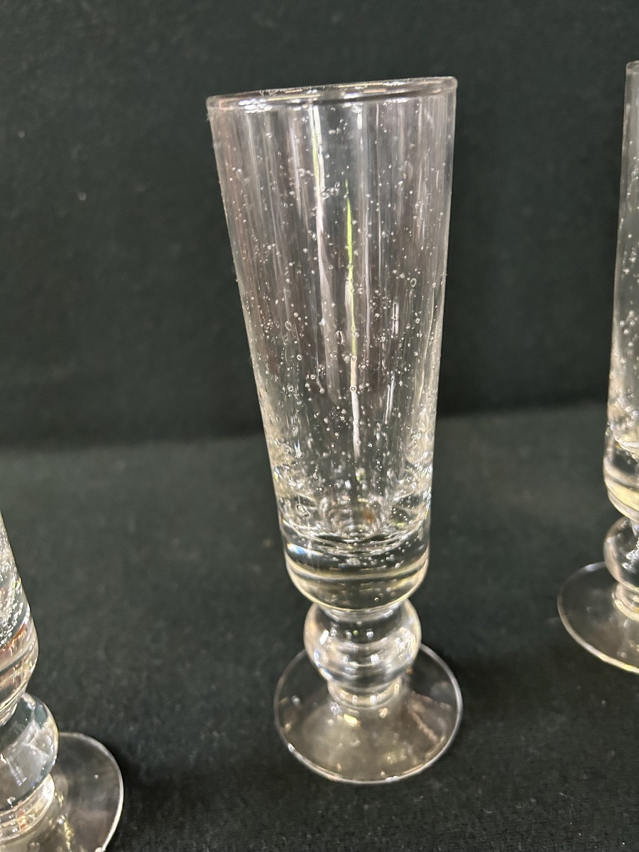 4 Verres anciens Biot -photo-4