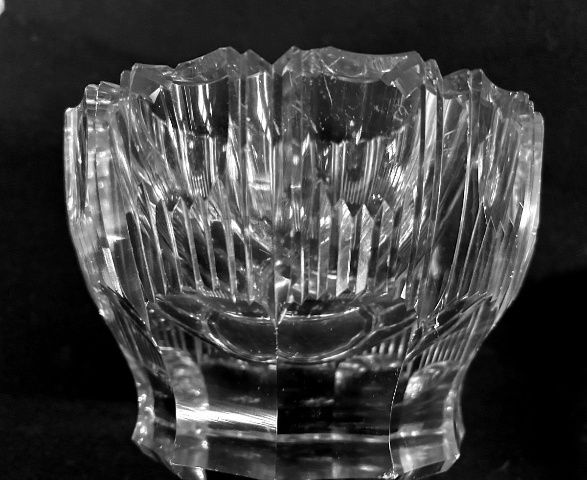 Paire de cendriers en Cristal Taillé