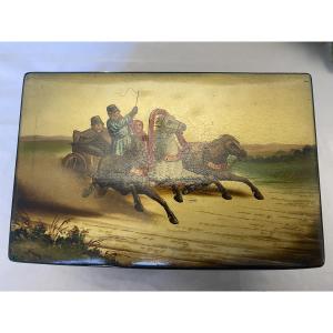 Boîte à Thé russe dite Vishnyakov 19ieme siècle