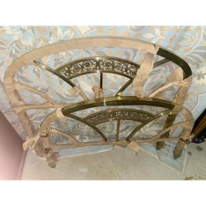 Art Deco Brass Single Bed 