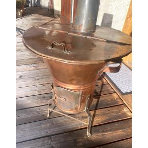 Lessiveuse en cuivre  très décorative 