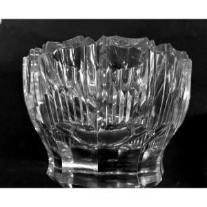Paire de cendriers en Cristal Taillé