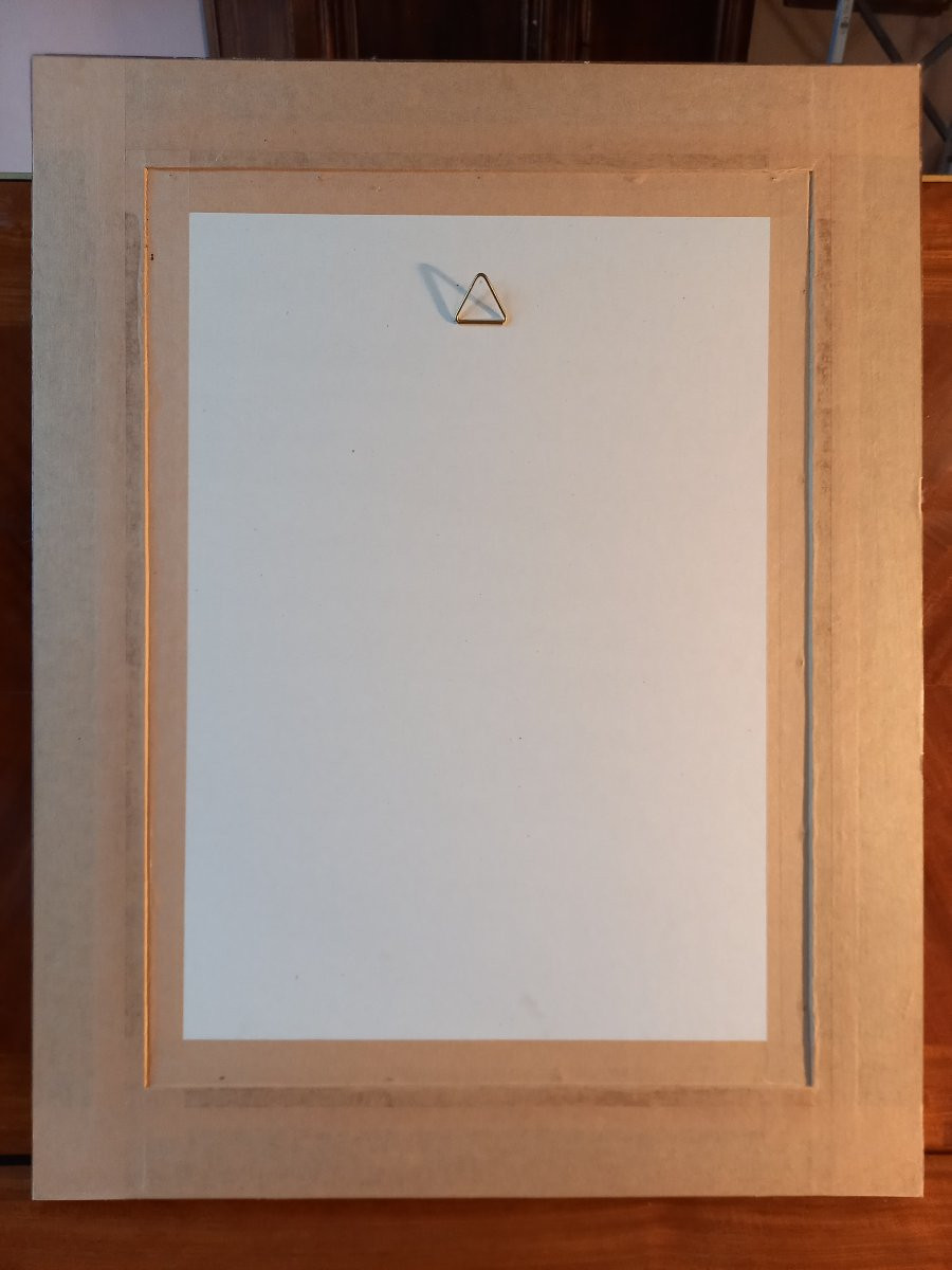 Très belle aquarelle représentant une contadine ou paysanne italienne en costume traditionnel-photo-6