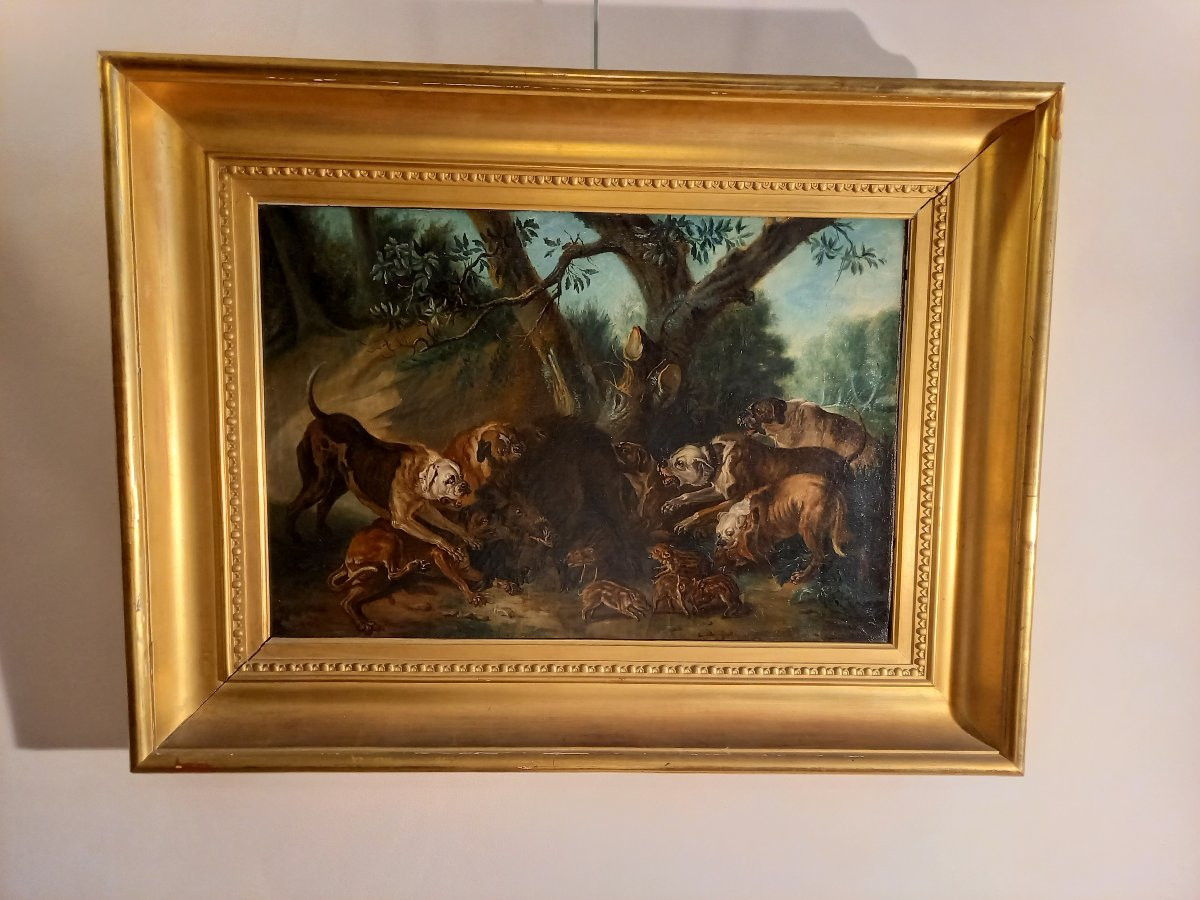 According To Jean-baptiste Oudry, Laie And Her Piglets Attacked By Mastiffs-photo-2