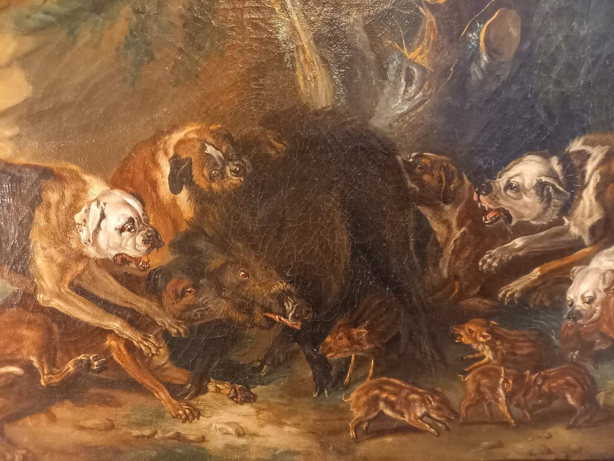 According To Jean-baptiste Oudry, Laie And Her Piglets Attacked By Mastiffs-photo-4