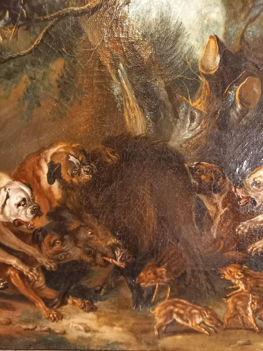 According To Jean-baptiste Oudry, Laie And Her Piglets Attacked By Mastiffs-photo-1