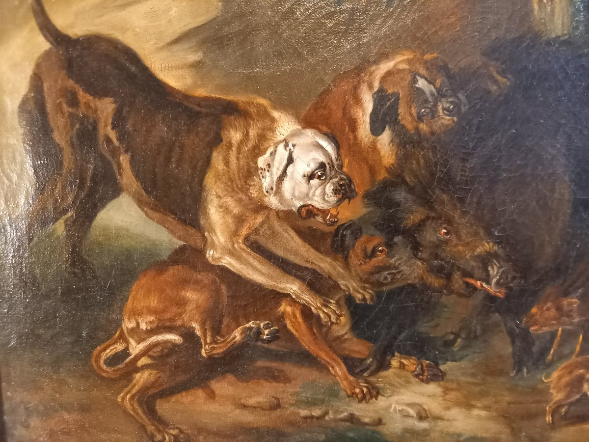 According To Jean-baptiste Oudry, Laie And Her Piglets Attacked By Mastiffs-photo-3