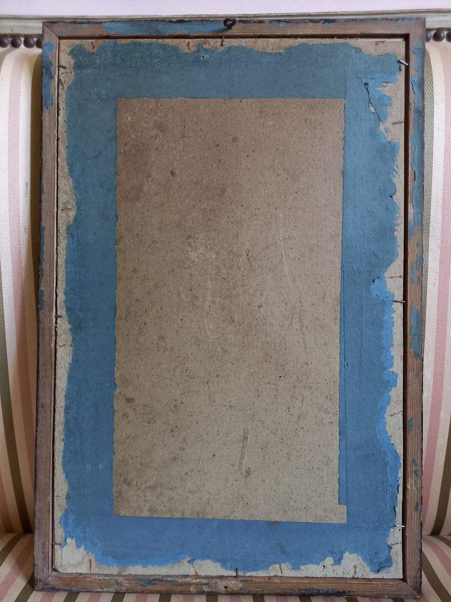 Watercolor And Gouache Over Pencil Lines In The Troubadour Style Of The First Third Of The 19th Century-photo-3