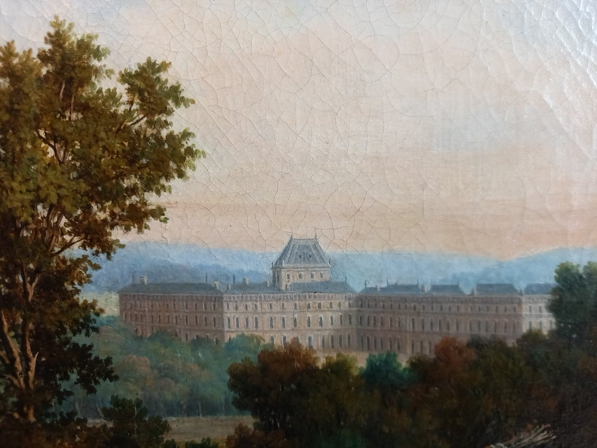 André Jannois, View Of The Château De Versailles From The Bois De Satory-photo-3