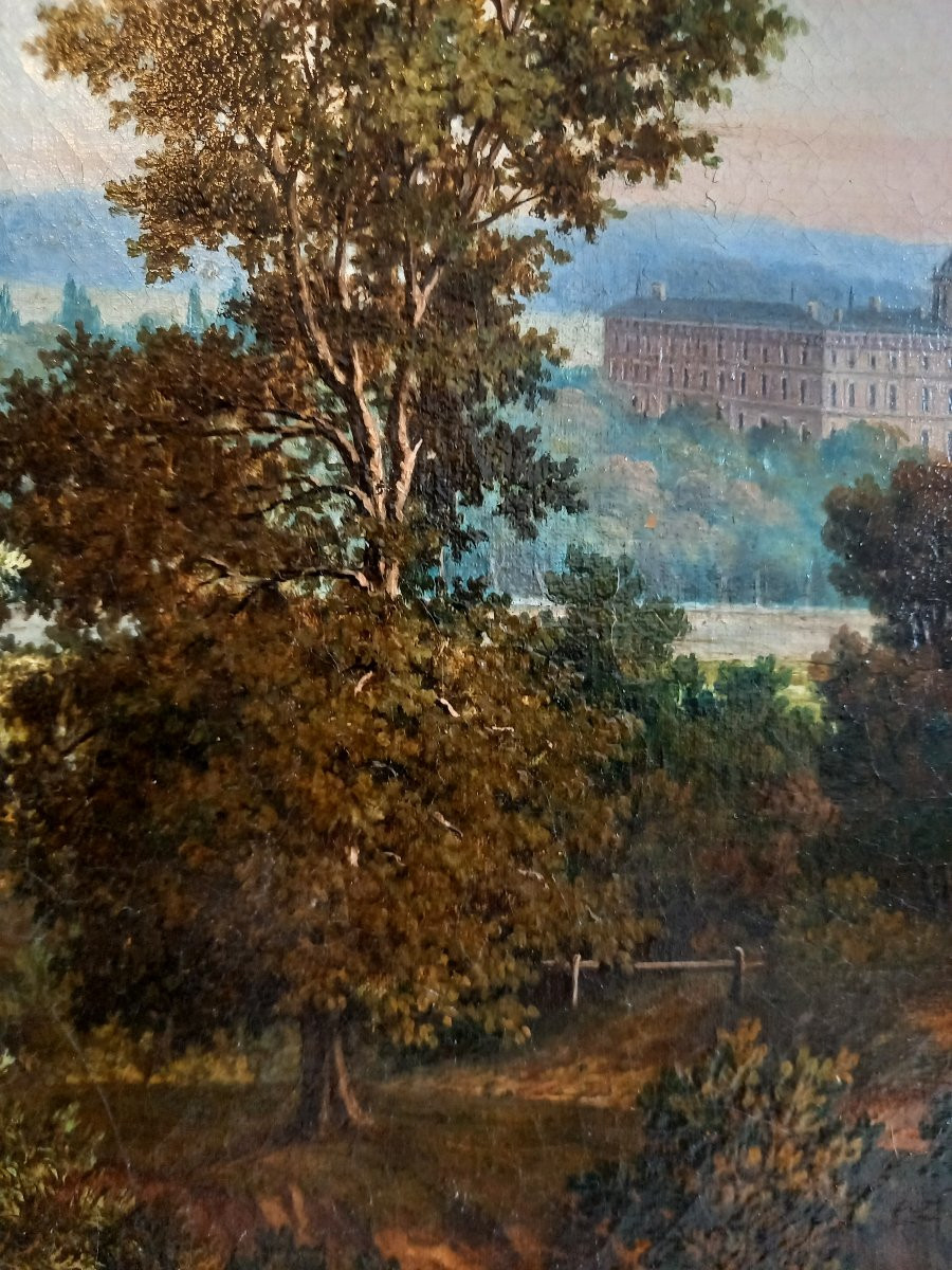 André Jannois, View Of The Château De Versailles From The Bois De Satory-photo-4