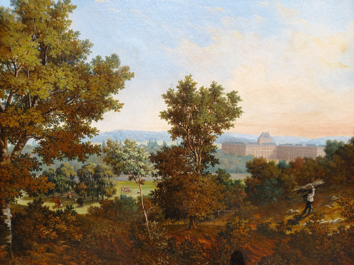 André Jannois, View Of The Château De Versailles From The Bois De Satory
