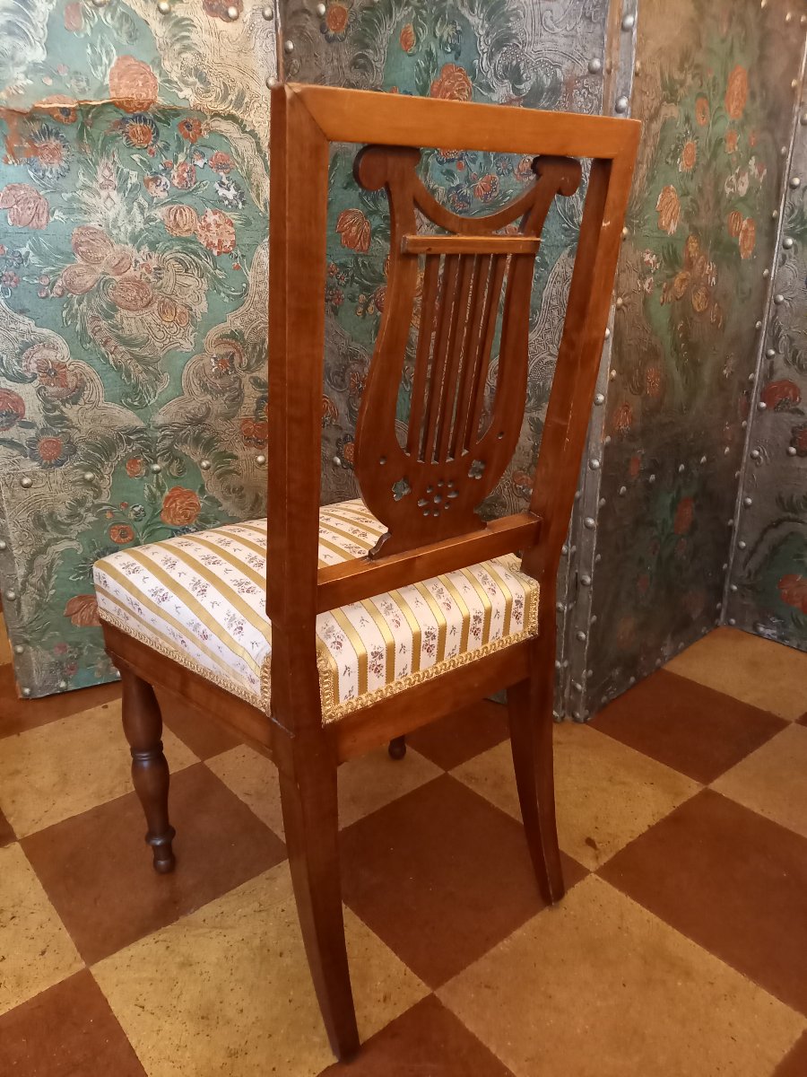 Paire de chaises d’époque Directoire-Consulat caractéristiques de la production des Jacob-photo-4