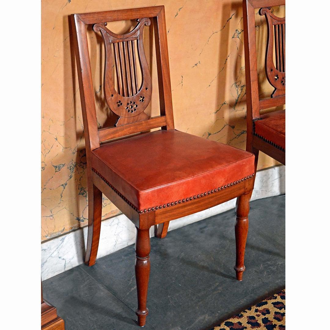 Paire de chaises d’époque Directoire-Consulat caractéristiques de la production des Jacob-photo-8