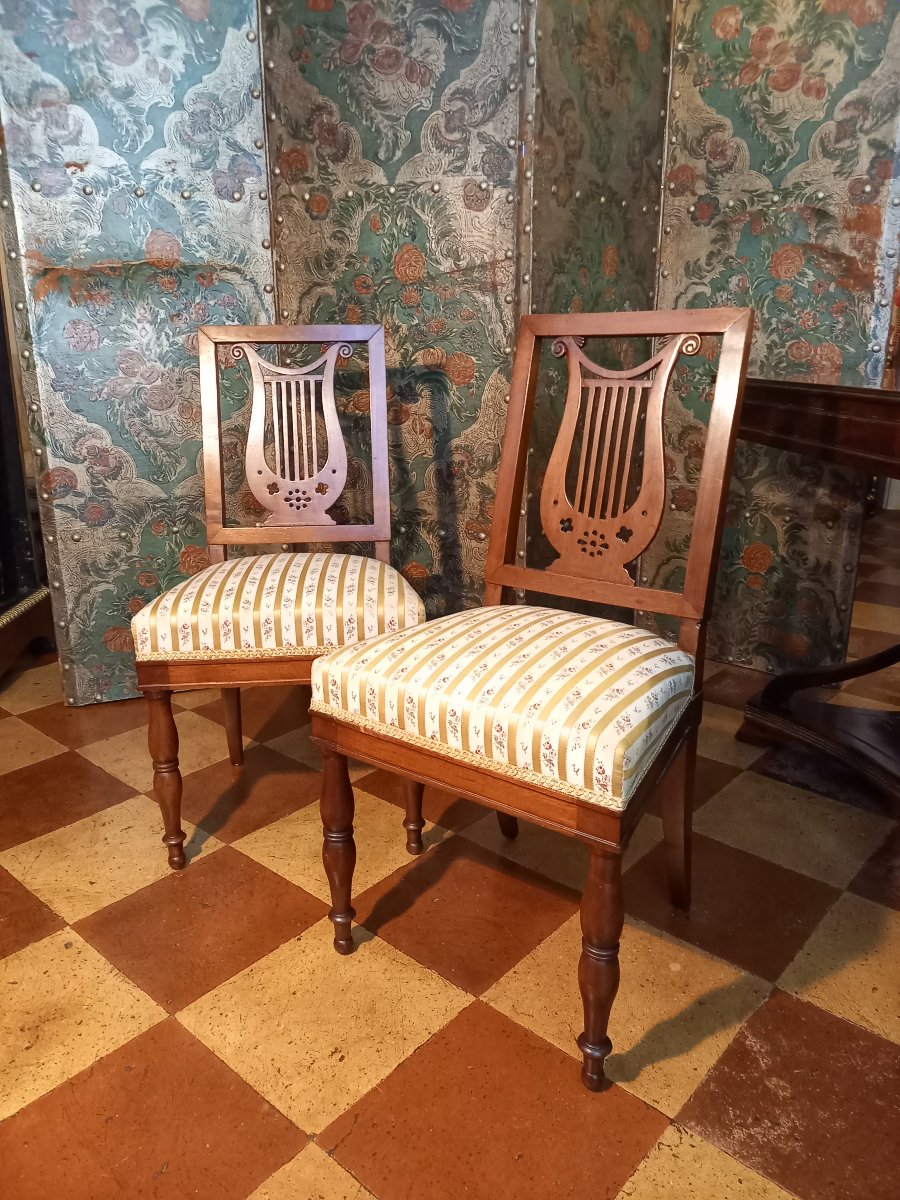 Paire de chaises d’époque Directoire-Consulat caractéristiques de la production des Jacob