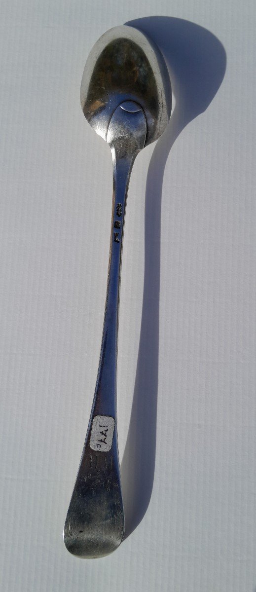 XVIIIth Century Sterling Silver Stew Spoon - Bordeaux-photo-2