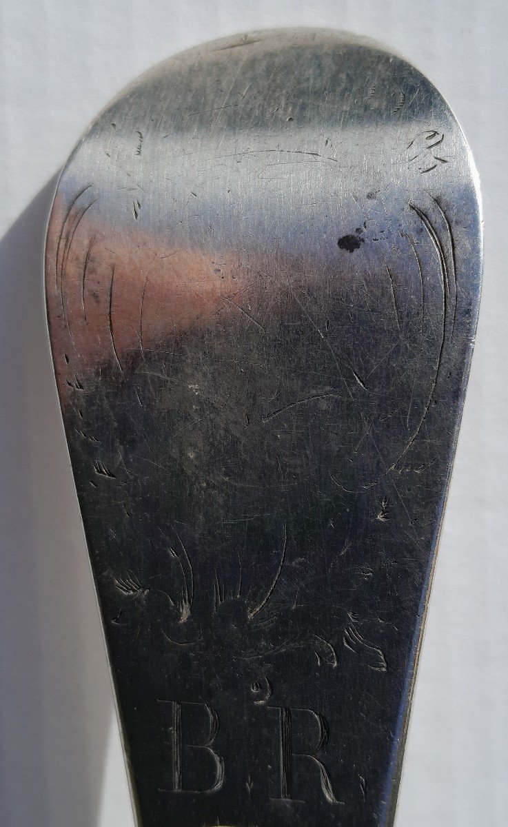XVIIIth Century Sterling Silver Stew Spoon - Bordeaux-photo-1