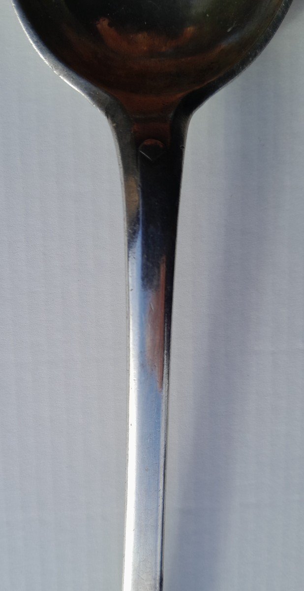 XVIIIth Century Sterling Silver Stew Spoon - Bordeaux-photo-3