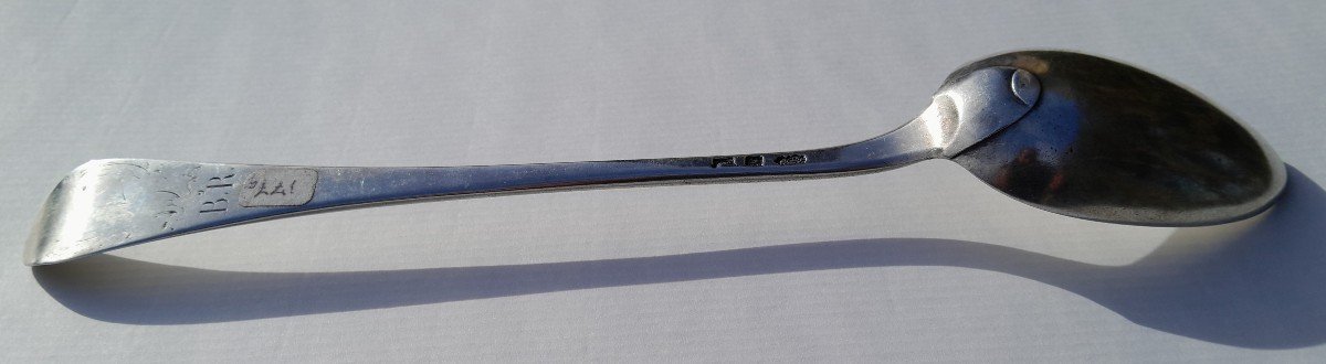 XVIIIth Century Sterling Silver Stew Spoon - Bordeaux-photo-8