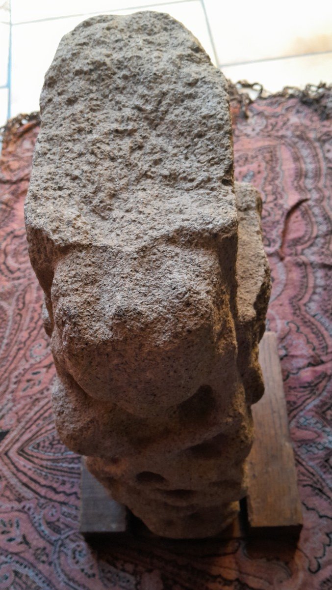 Fragment Central De Croix De Calvaire - Médiéval - XIIème Ou Antérieur-photo-6