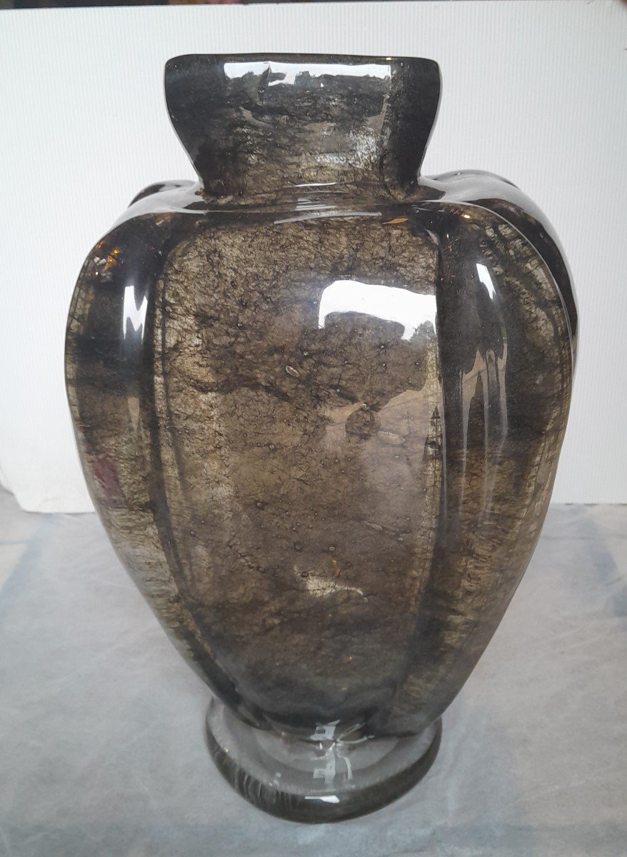 Monumental "crepusculo" Vase  By Ercole Barovier Late 1930s-early 1940s-photo-2