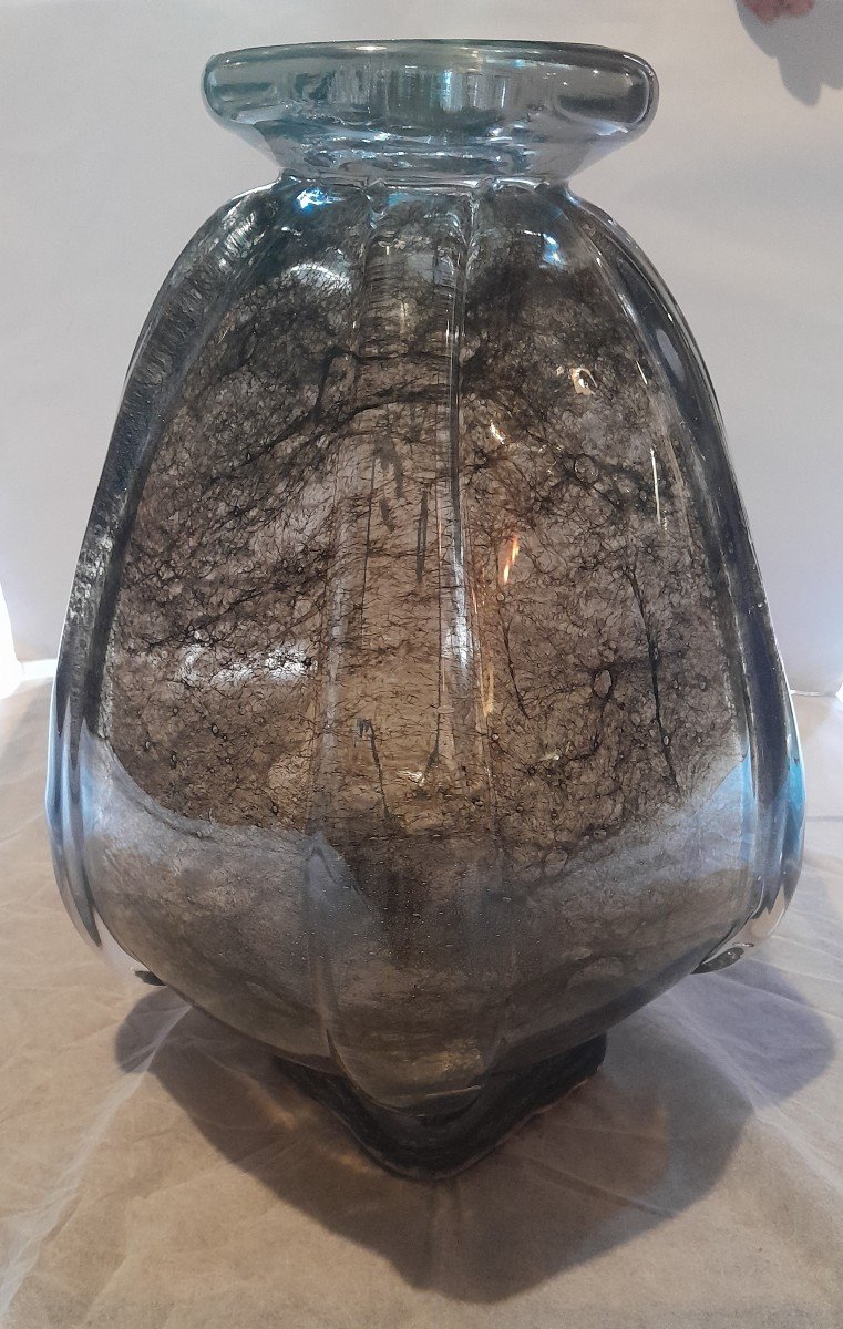 Monumental "crepusculo" Vase  By Ercole Barovier Late 1930s-early 1940s-photo-3