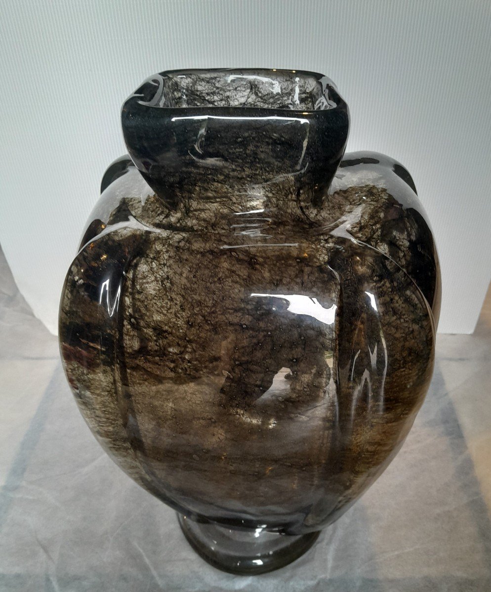 Monumental "crepusculo" Vase  By Ercole Barovier Late 1930s-early 1940s-photo-7