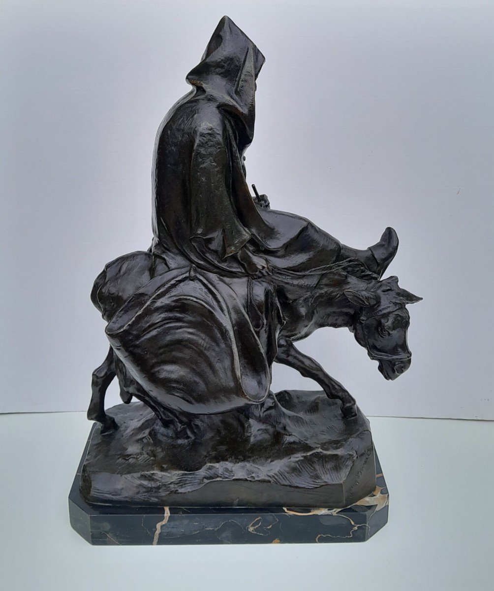 Orientalist Bronze "road To Fes" Jean Tarrit - Lost Wax Meroni And Radice