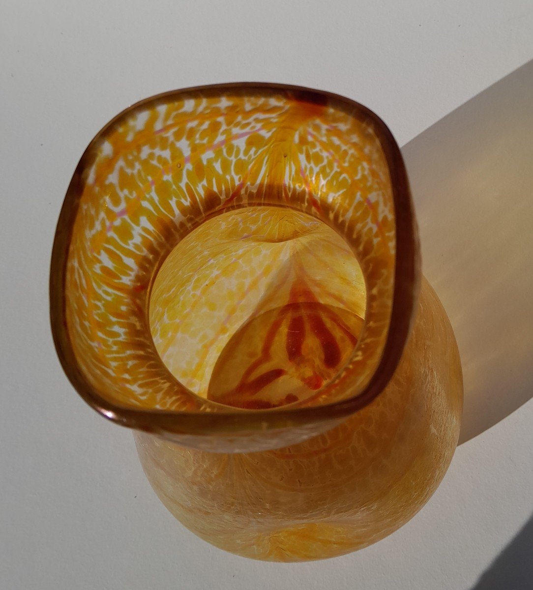 Iridescent  Vase By Otto Thamm For Fritz Heckert - "changing" Decor-photo-3