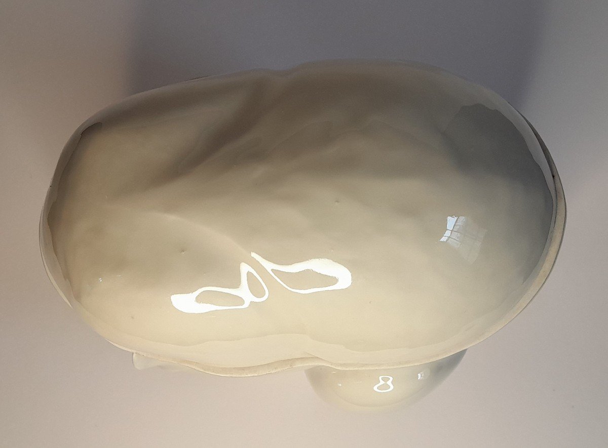 Cat, Porcelain Box By Edouard-marcel Sandoz & Haviland, Limoges-photo-3