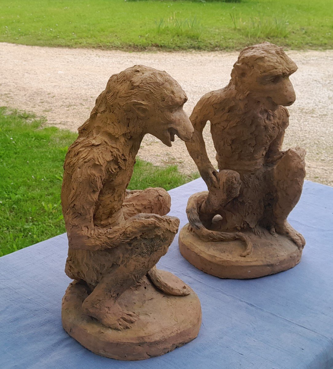 Monkeys In Livery - 19th Century Architectural Elements From Maison Giscard-photo-3