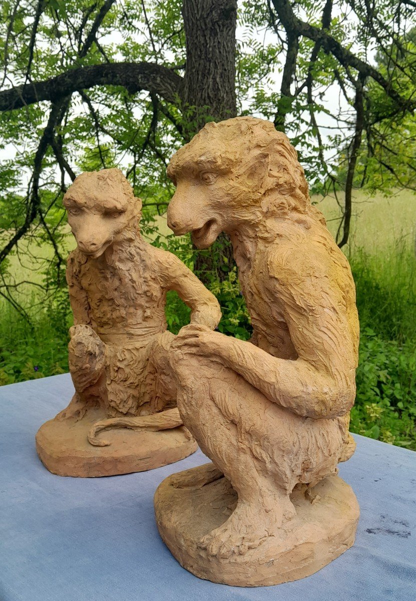 Monkeys In Livery - 19th Century Architectural Elements From Maison Giscard-photo-4