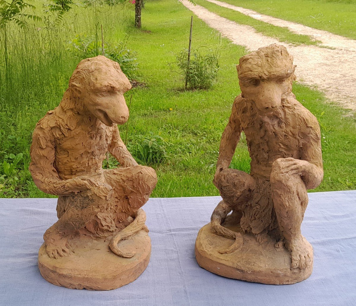 Monkeys In Livery - 19th Century Architectural Elements From Maison Giscard-photo-1