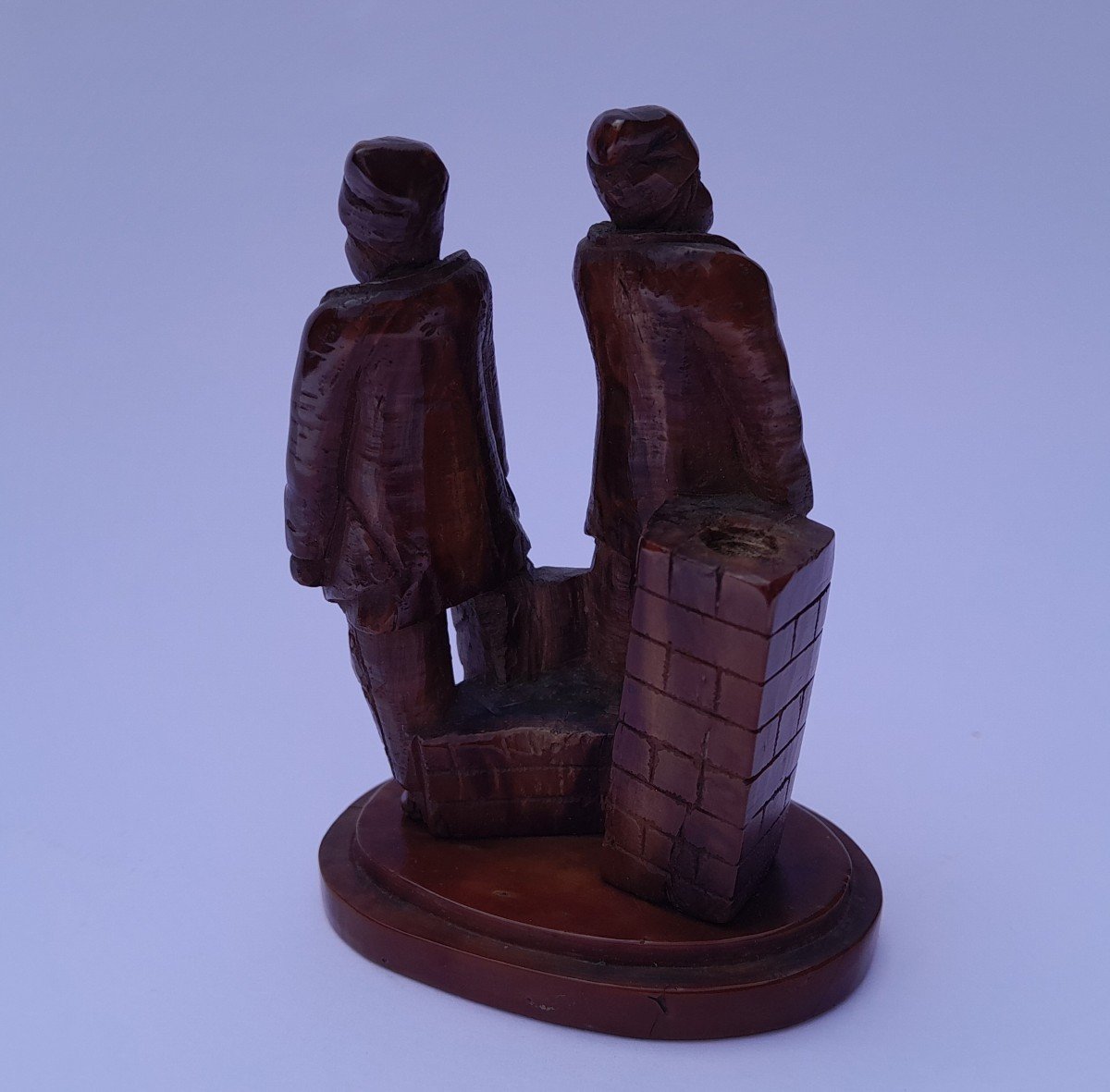 Subject Sculpted In Corozo Nuts Of Two Chained Convicts - Statuary Of The Penal Colony-photo-4