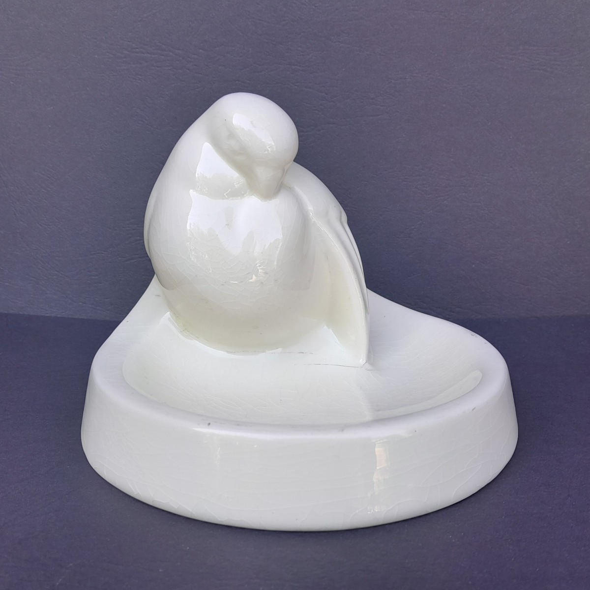 Art Deco Pocket Tray Or Ring Holder By Charles Catteau For Boch Frères Keramis-photo-3