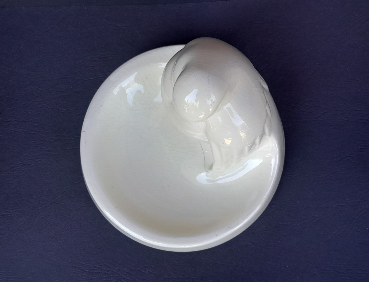 Art Deco Pocket Tray Or Ring Holder By Charles Catteau For Boch Frères Keramis-photo-2