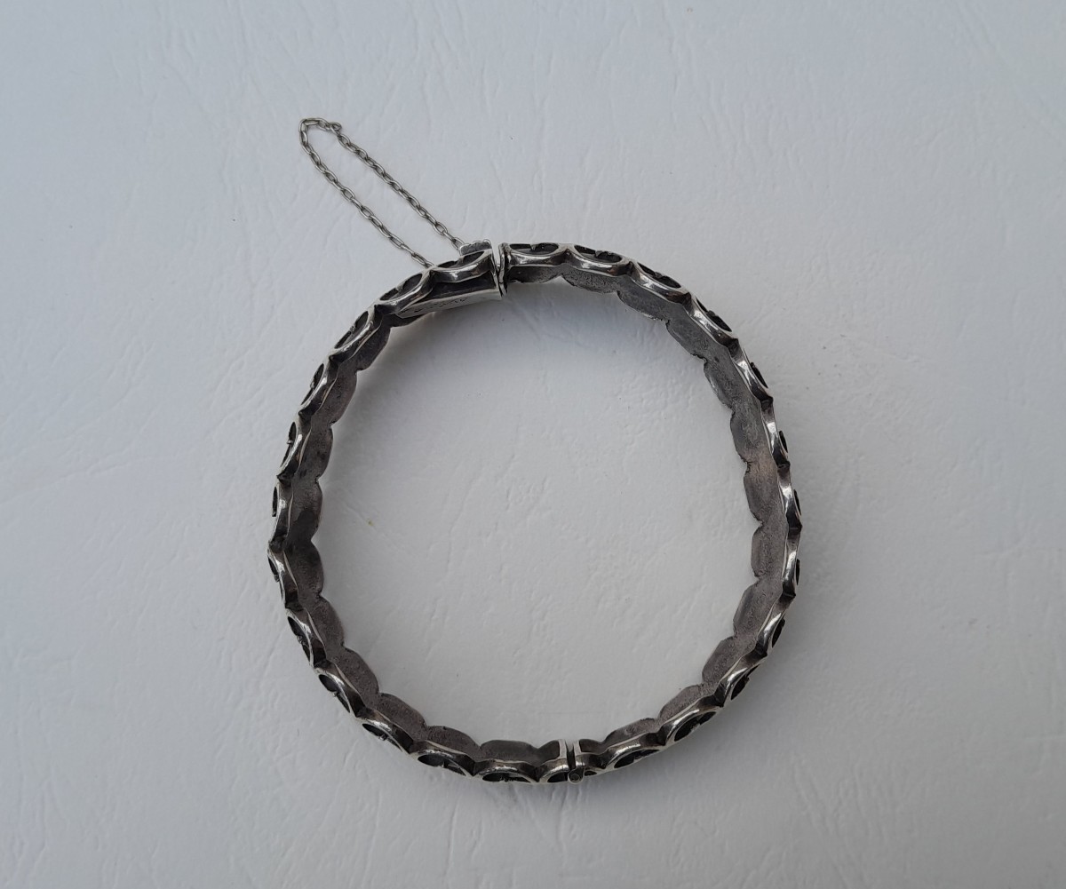 Bracelet art déco en argent de René Sitoleux-photo-3