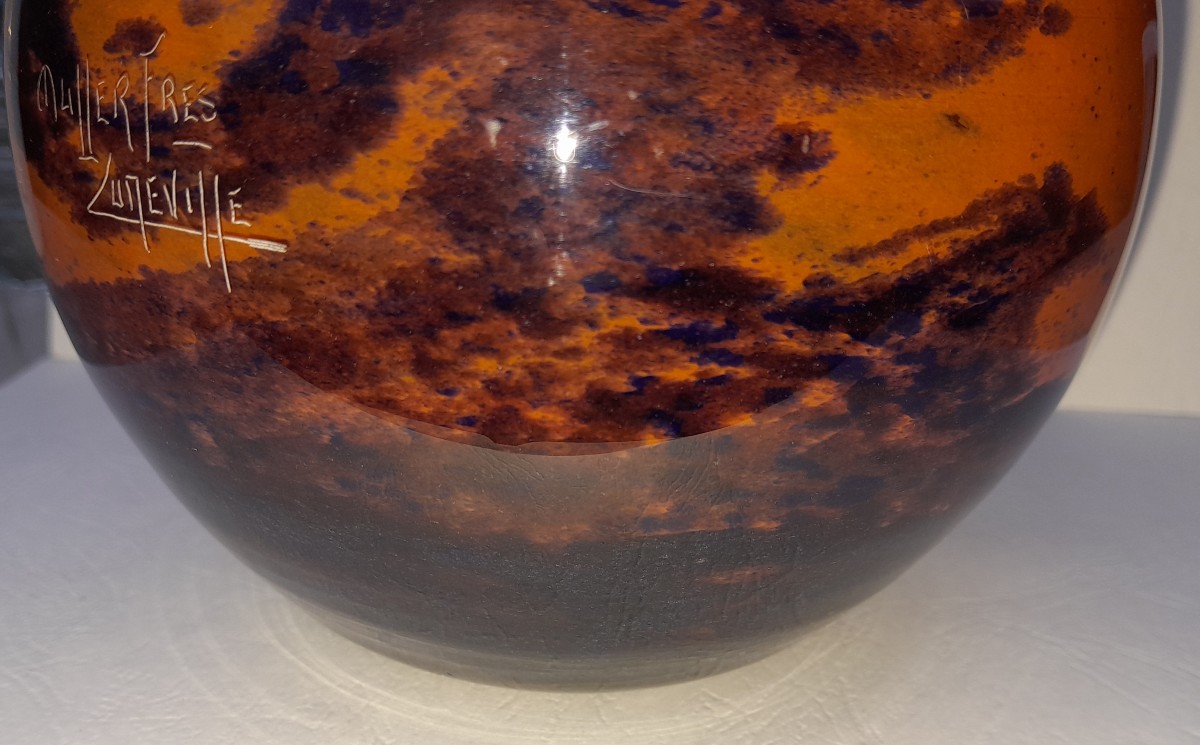 Müller Frères Lunéville, Art Deco Vase-photo-1