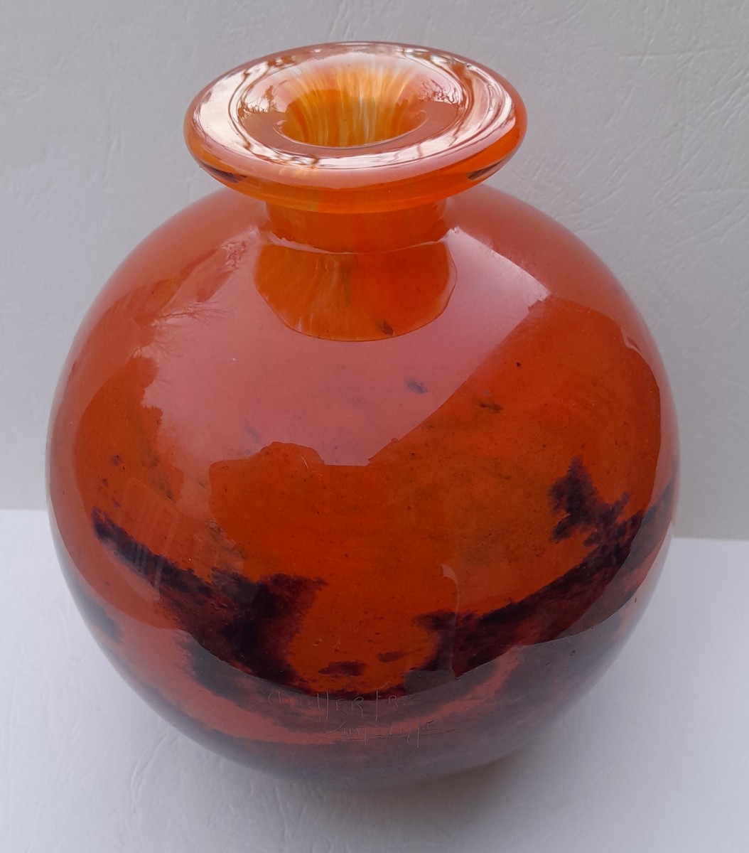 Müller Frères Lunéville, Art Deco Vase-photo-3