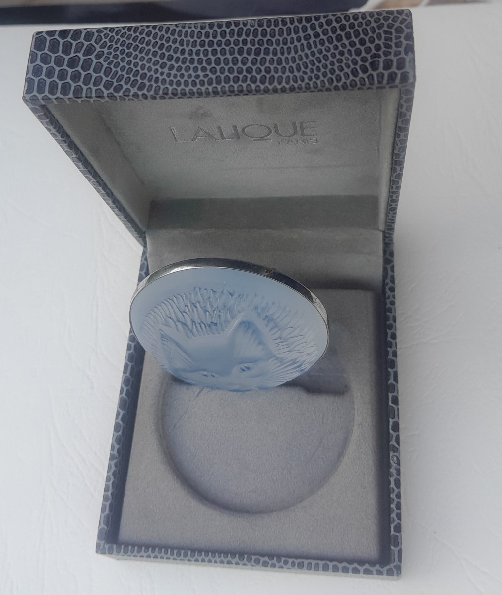 Lalique, "cat" Brooch-photo-3