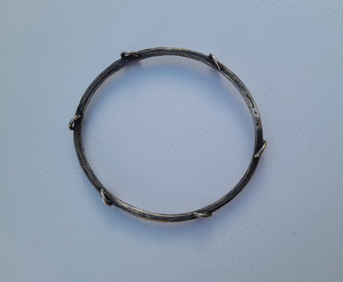 Edmond-achille Crepin, Art Nouveau Silver Bracelet-photo-1