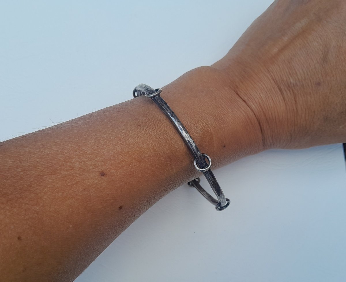 Edmond-achille Crepin, Art Nouveau Silver Bracelet-photo-2