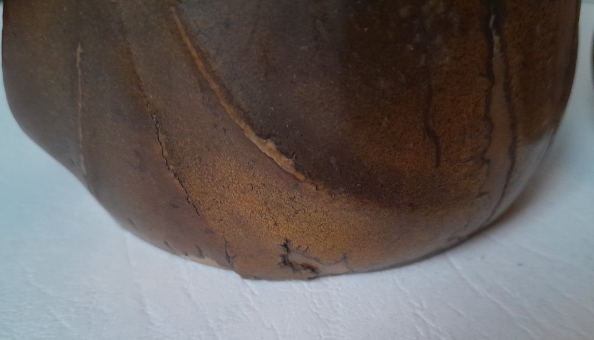 DENBAC, Pot couvert art nouveau, grès et métal-photo-7