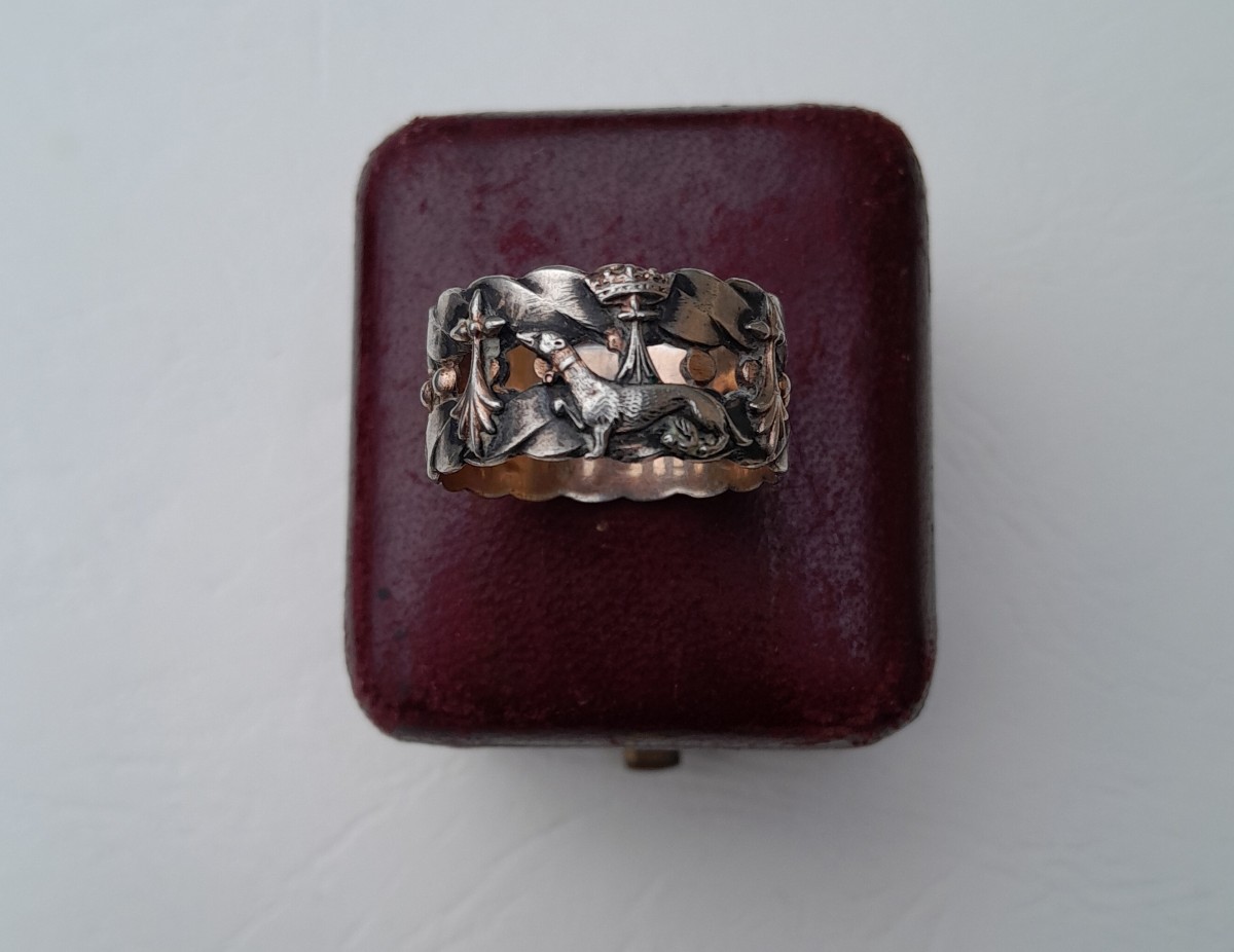 Antique Men's Silver Ring, Brittany