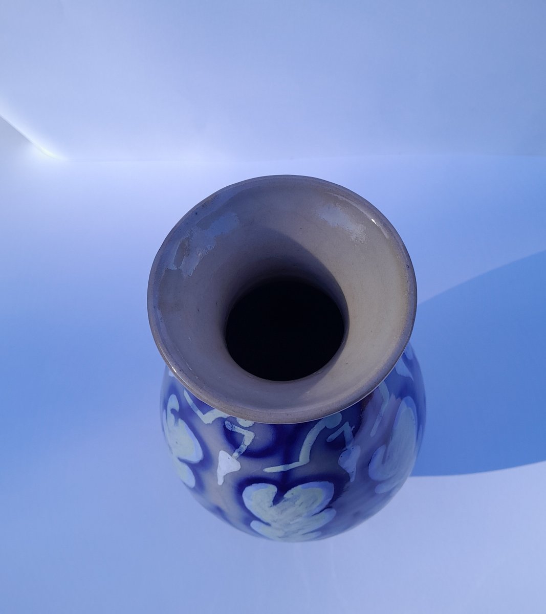 Art Deco Stoneware Vase, Roger And Marc François, Malicorne-photo-2