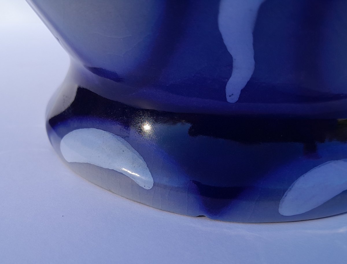 Art Deco Stoneware Vase, Roger And Marc François, Malicorne-photo-5