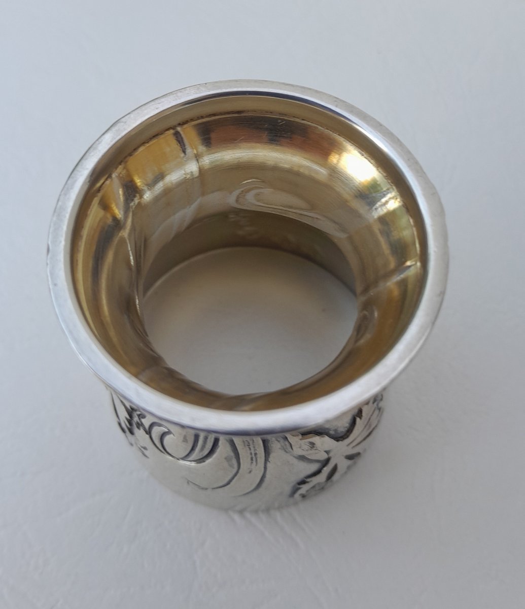 Art Nouveau Egg Cup In Solid Silver By Cardeilhac-photo-4