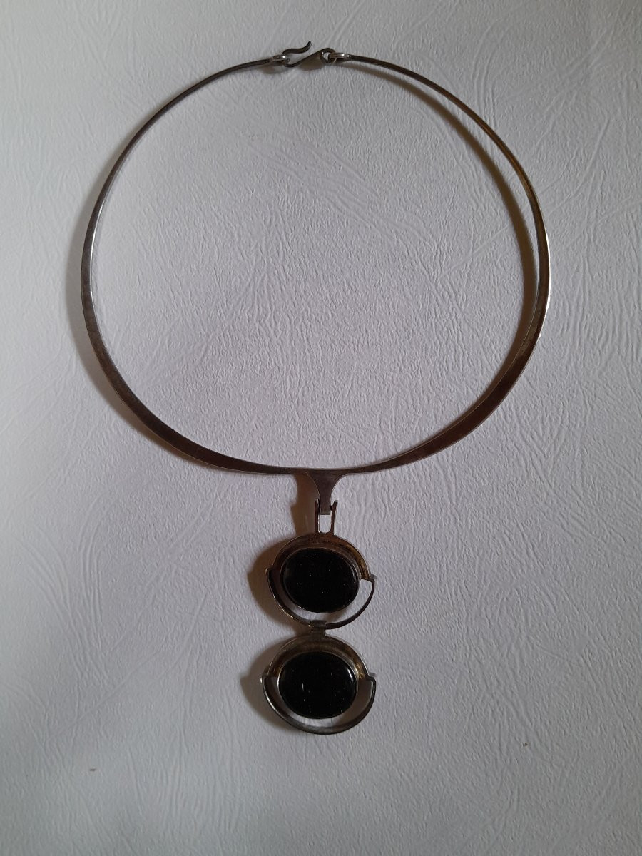 70's Silver Necklace-photo-2