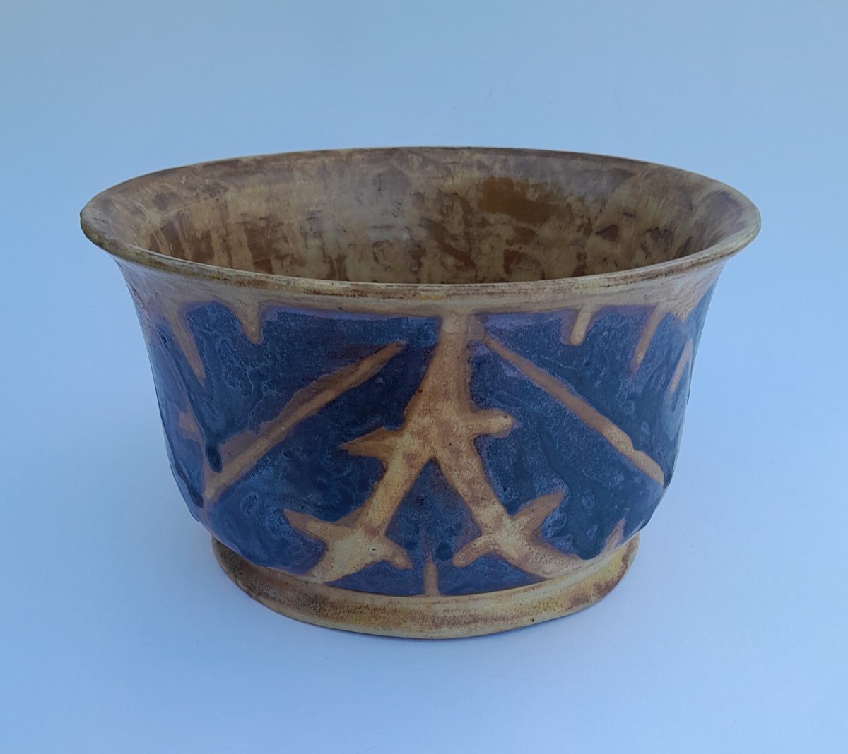 Charles Greber (1853–1935), Art Deco Planter Made Of Flamed Stoneware