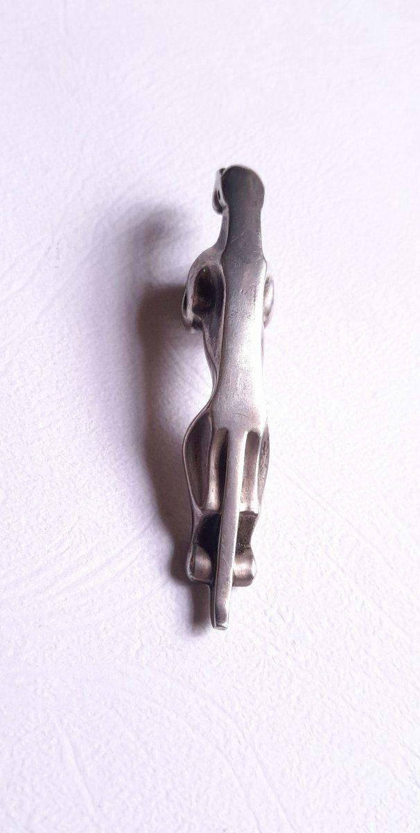 Miniature Jaguar Made Of Solid Silver-photo-3
